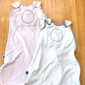 Pair Nested Bean Sleep Sacks, Size S (0-6 months)